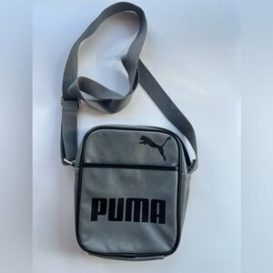 PUMA Leather Messenger Bag
